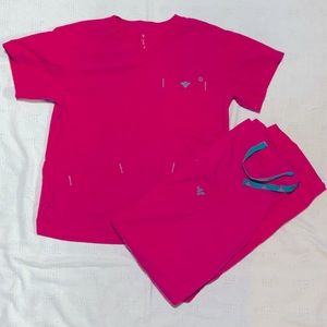 Med Couture Scrub Set Hot Pink